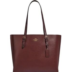 Coach Wine Red Mollie Tote